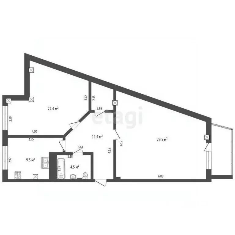 2-к кв. Белгородская область, Белгородский район, Дубовское с/пос, ... - Фото 2
