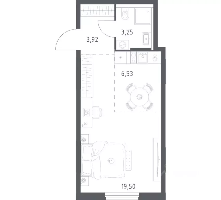 1-к кв. Башкортостан, Уфа ул. Минигали Губайдуллина, 8к9 (33.2 м) - Фото 0