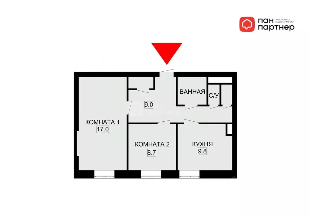 2-к кв. Санкт-Петербург Шпалерная ул., 48 (50.1 м) - Фото 2