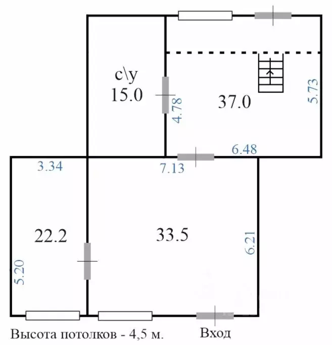 Помещение свободного назначения в Москва Щербаковская ул., 40 (107 м) - Фото 2