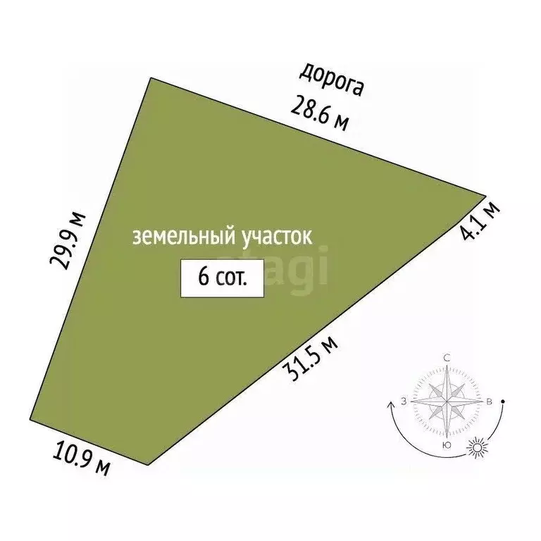 Участок в Крым, Симферопольский район, Добровское с/пос, с. Андрусово ... - Фото 2