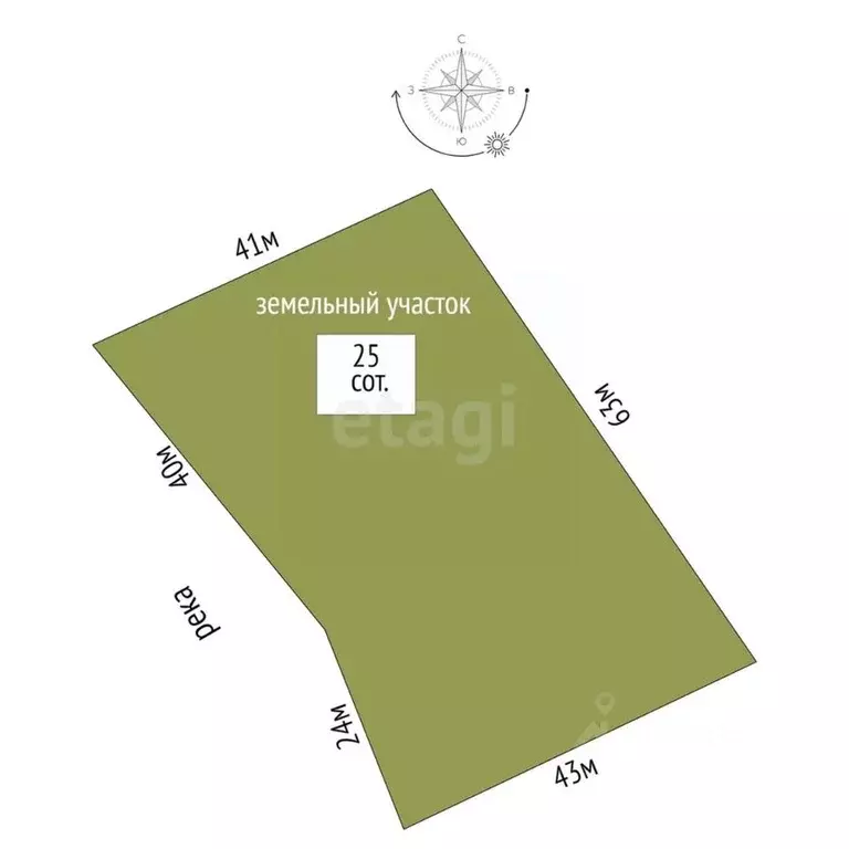 Участок в Пермский край, Пермский муниципальный округ, д. Канабеково  ... - Фото 2