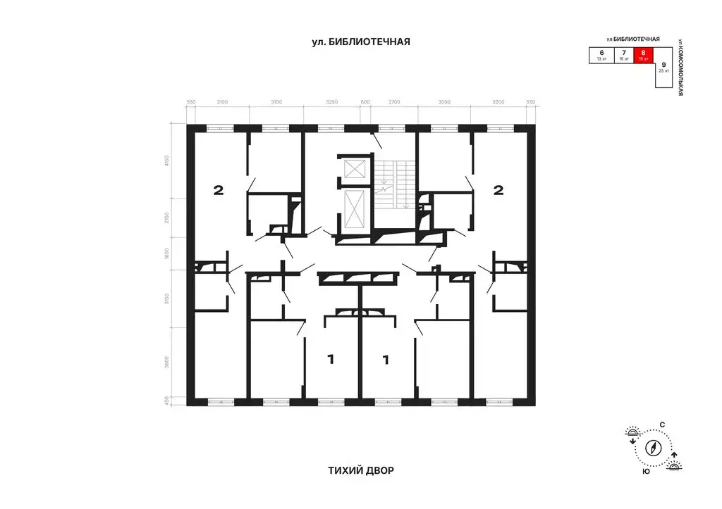 1-комнатная квартира: Екатеринбург, Комсомольская улица, 72А (39.94 м) - Фото 2