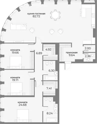 4-комнатная квартира: Москва, Дружинниковская улица, 15А (198.5 м) - Фото 1