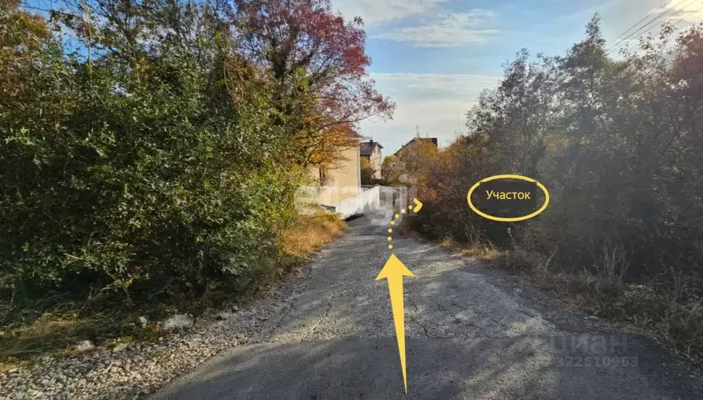 Участок в Крым, Ялта муниципальный округ, Голубой Залив пгт  (6.0 ... - Фото 1