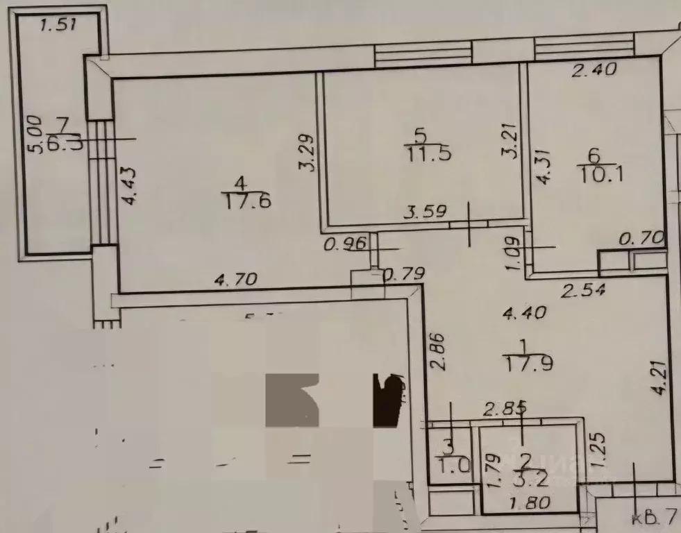 2-к кв. Московская область, Видное просп. Ленинского Комсомола, 2к4 ... - Фото 1