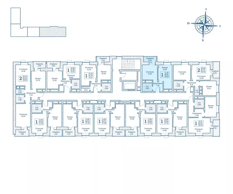 1-к кв. Московская область, Щелково городской округ, Монино пгт ... - Фото 2