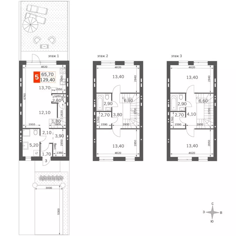 Дом в деревня Мартемьяново, Парковая улица (125.47 м) - Фото 1