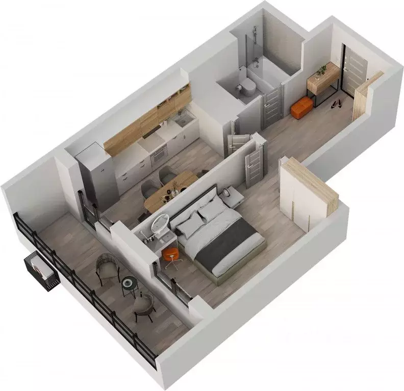 1-к кв. Татарстан, Альметьевск просп. Строителей, 70Б (40.3 м) - Фото 1