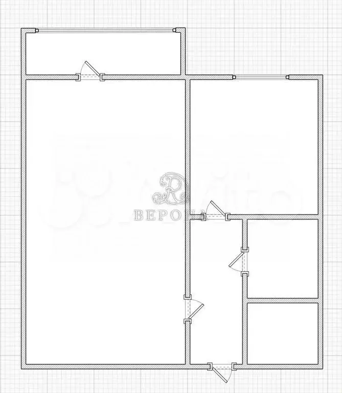 1-к. квартира, 32,9 м, 9/9 эт. - Фото 0
