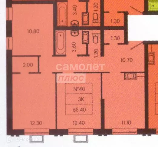 Продаётся 3-к квартира, 66.1 м - Фото 0