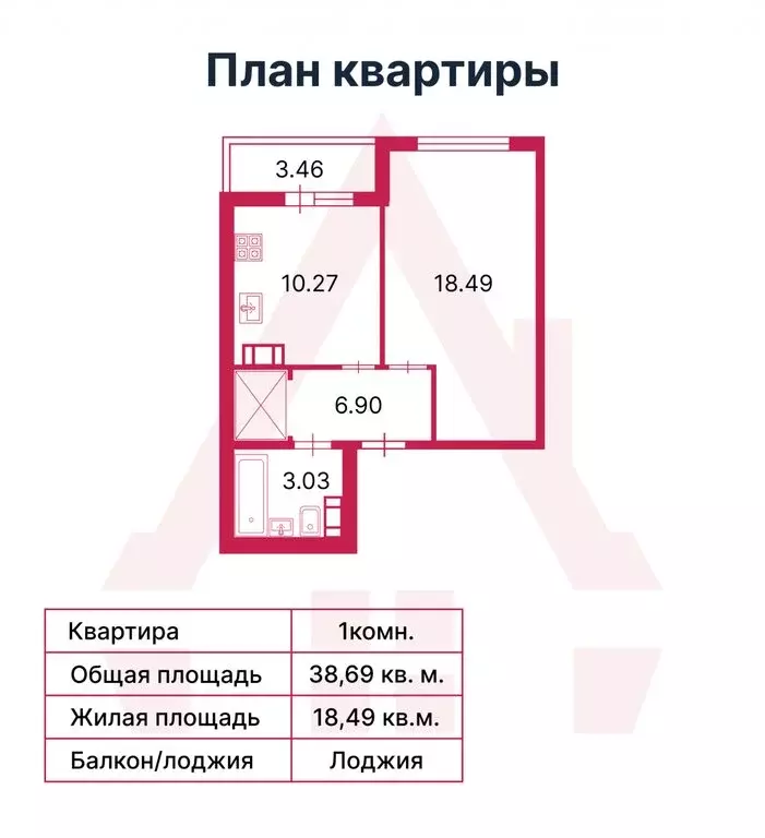 1-комнатная квартира: Янино-2, Рябиновая улица, 8к5 (38.6 м) - Фото 0