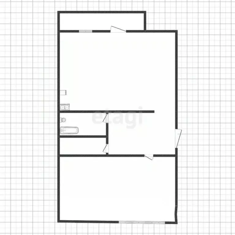 1-к кв. Коми, Сыктывкар Покровский бул., 2 (44.3 м) - Фото 1