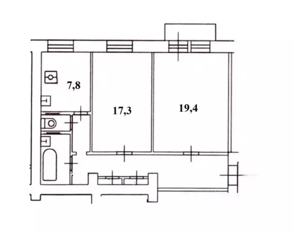 2-к кв. Москва Саратовская ул., 18/10 (65.0 м) - Фото 2