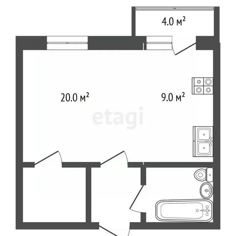 1-к кв. Москва 2-я Хуторская ул., 19К2 (41.0 м) - Фото 0