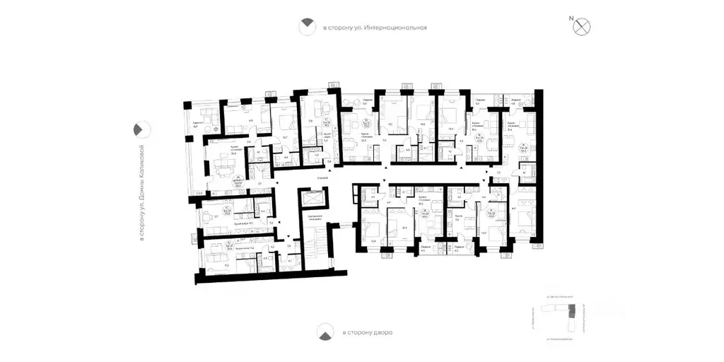 1-к кв. Коми, Сыктывкар Интернациональная ул., 200 (54.2 м) - Фото 2