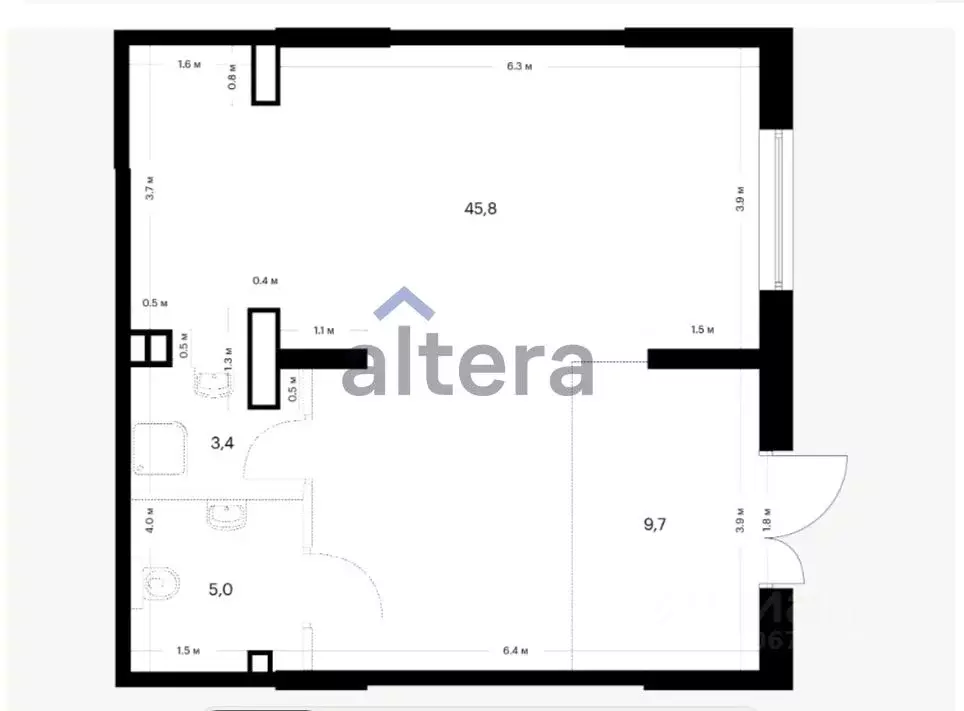 Помещение свободного назначения в Татарстан, Казань ул. Анаса ... - Фото 2
