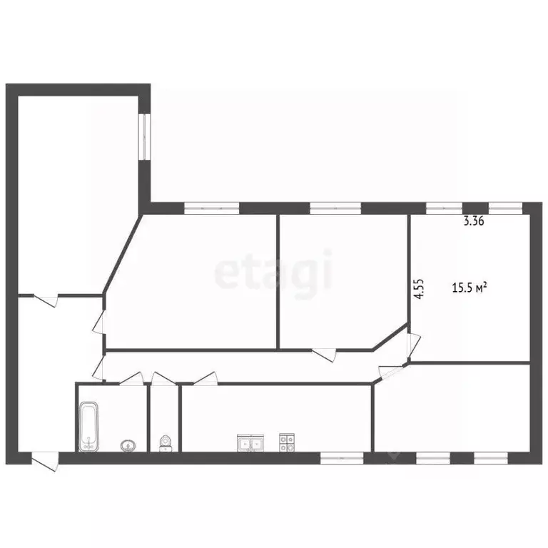 Комната Санкт-Петербург наб. Реки Фонтанки, 122 (15.5 м) - Фото 2