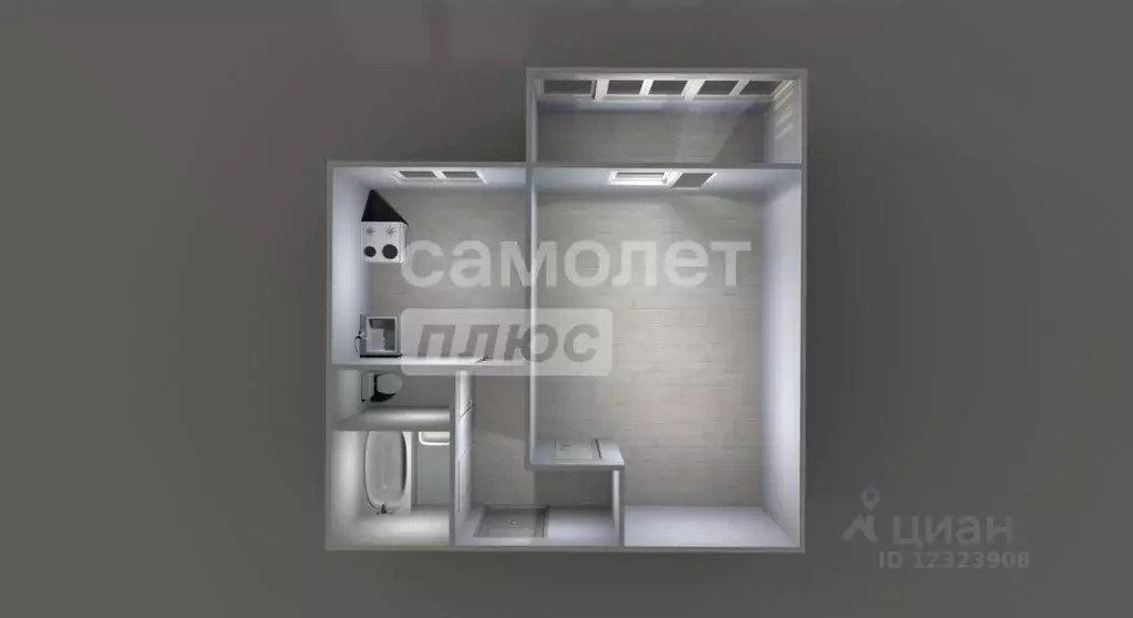 1-к кв. Московская область, Подольск Октябрьский просп., 7а (38.7 м) - Фото 2