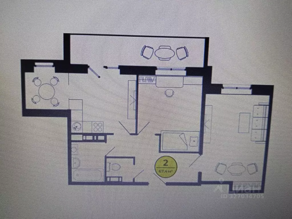 2-к кв. Брянская область, Брянский район, Свенское с/пос, пос. Свень ... - Фото 1