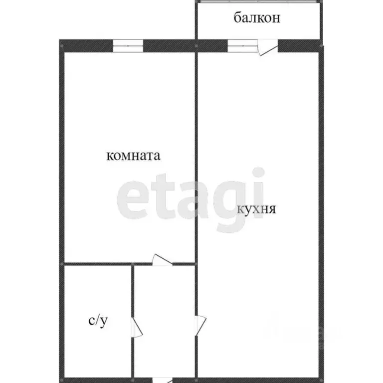 1-к кв. Ханты-Мансийский АО, Ханты-Мансийск Югорская ул., 11 (33.2 м) - Фото 1