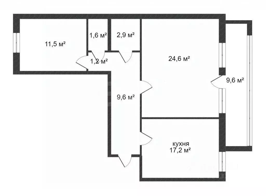 2-к кв. Тюменская область, Тюмень Солнечный проезд, 8к2 (69.4 м) - Фото 2