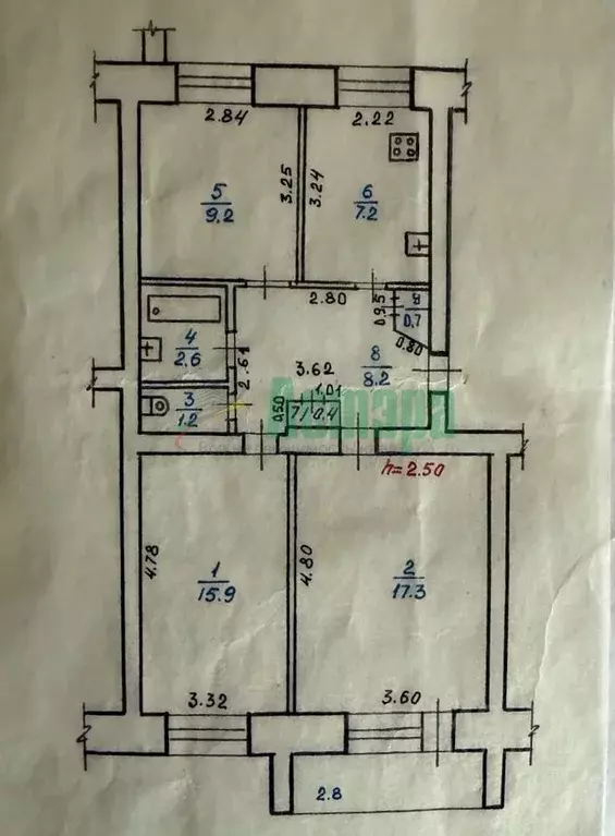 3-к кв. Забайкальский край, Чита ул. Энтузиастов, 54 (62.7 м) - Фото 2