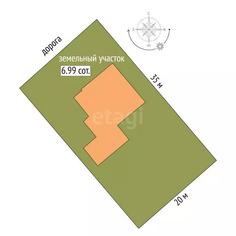 Дом в Симферополь, Сакская улица (205 м) - Фото 1