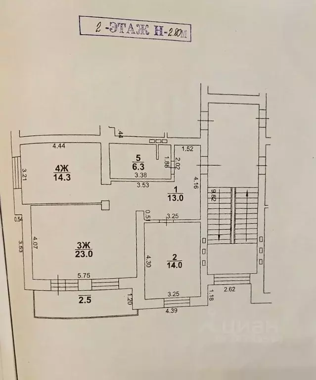 2-к кв. Калининградская область, Зеленоградск ул. Лермонтова, 20 (77.6 ... - Фото 2