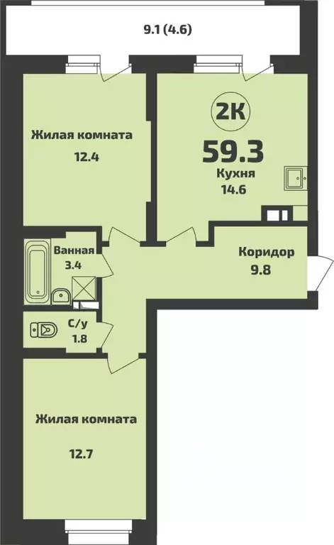 2-к кв. Новосибирская область, Новосибирский район, Станционный ... - Фото 1