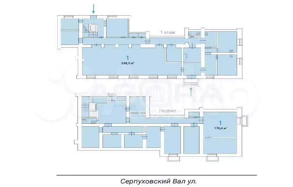 424,7 м2/Аренда торгового помещения/метро Тульская - Фото 0