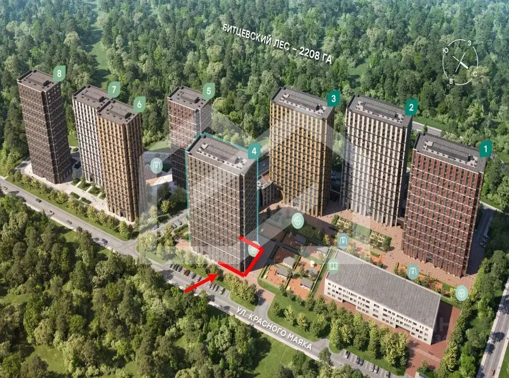 Торговая площадь в Москва ул. Красного Маяка, 26А (1796 м) - Фото 1