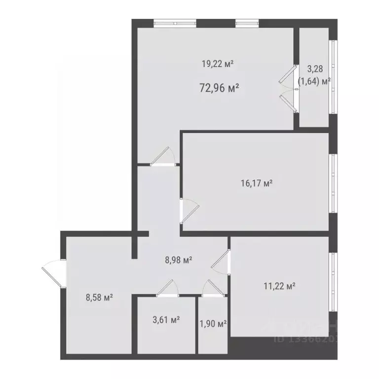 2-к кв. Сахалинская область, Южно-Сахалинск Зеленая Планета на Мира ... - Фото 1