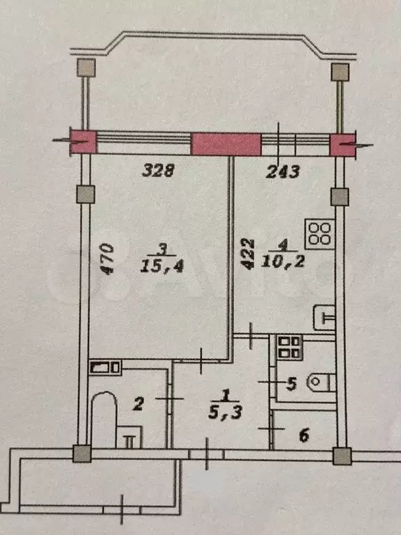 1-к. квартира, 37 м, 2/25 эт. - Фото 0