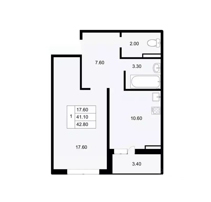 1-к кв. Краснодарский край, Краснодар ул. Героев-Разведчиков, 11 (42.8 ... - Фото 0