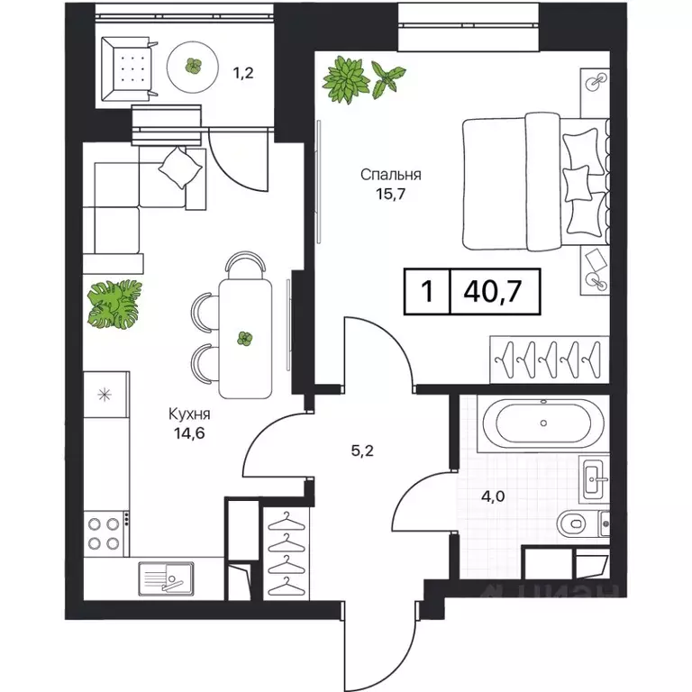 1-к кв. Московская область, Пушкино Пушкино Град жилой комплекс, к2 ... - Фото 1