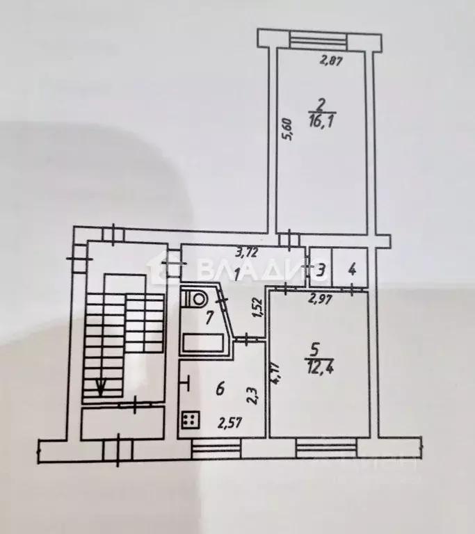 2-к кв. Калужская область, Калуга ул. Труда, 16 (45.0 м) - Фото 2