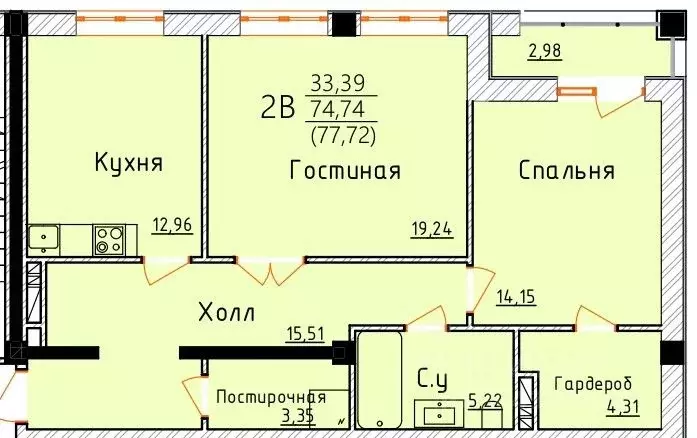 2-к кв. Дагестан, Дербент ул. Графа Воронцова (77.72 м) - Фото 0