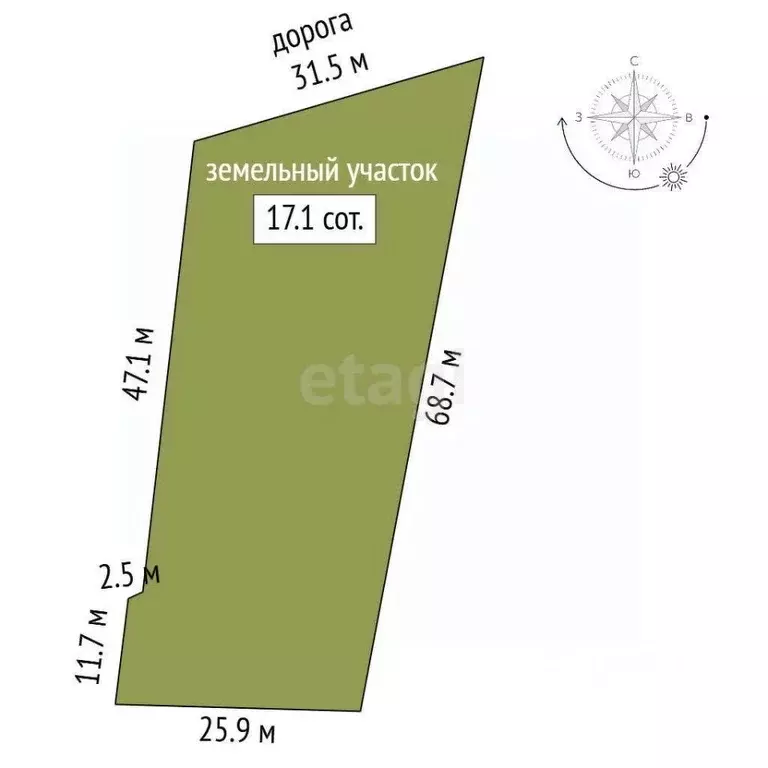 Участок в Калужская область, Калуга Ждамировская ул. (17.08 сот.) - Фото 2