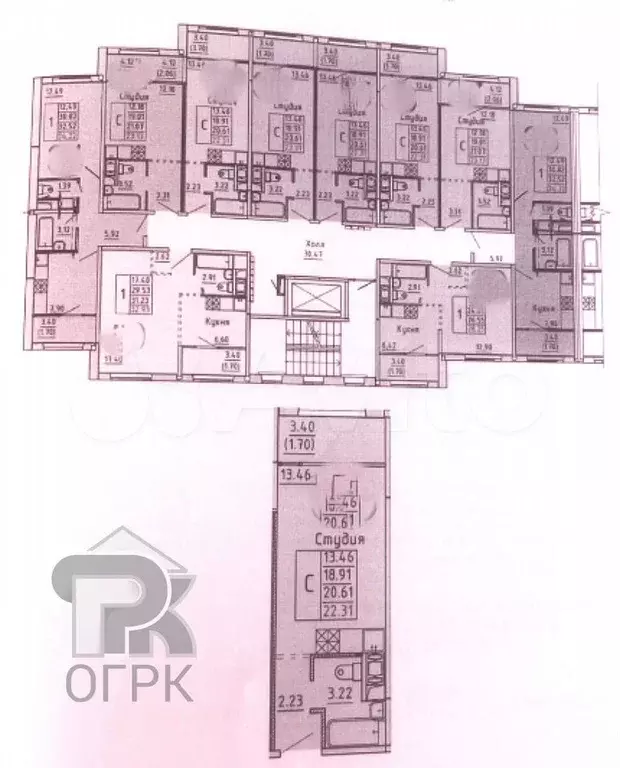 Квартира-студия, 18,9 м, 4/9 эт. - Фото 0