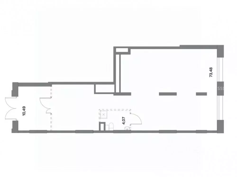 Торговая площадь в Москва Аквилон Бисайд 2.0 жилой комплекс (88 м) - Фото 2