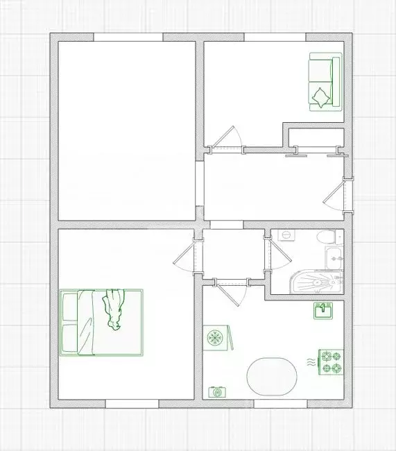 3-к кв. Омская область, Таврический район, с. Любомировка ул. Лизы ... - Фото 2