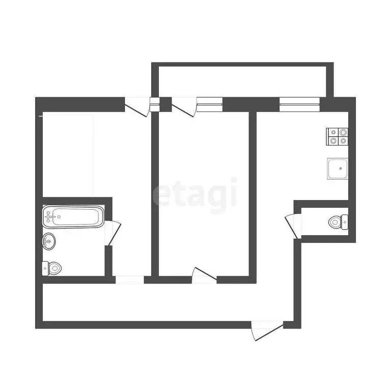 2-комнатная квартира: Петропавловск-Камчатский, Якорная улица, 4/1 ... - Фото 0