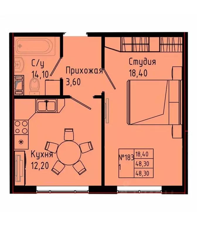 1-к кв. Ленинградская область, Коммунар г. Гатчинский муниципальный ... - Фото 1