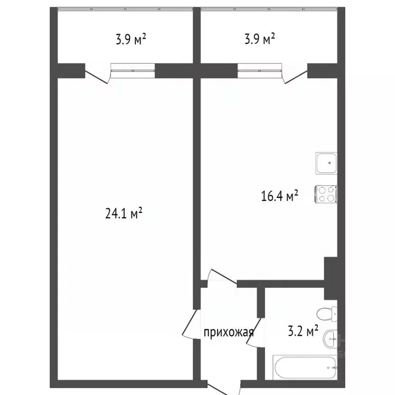 1-к кв. Ханты-Мансийский АО, Сургут ул. Семена Билецкого, 1 (47.5 м) - Фото 1