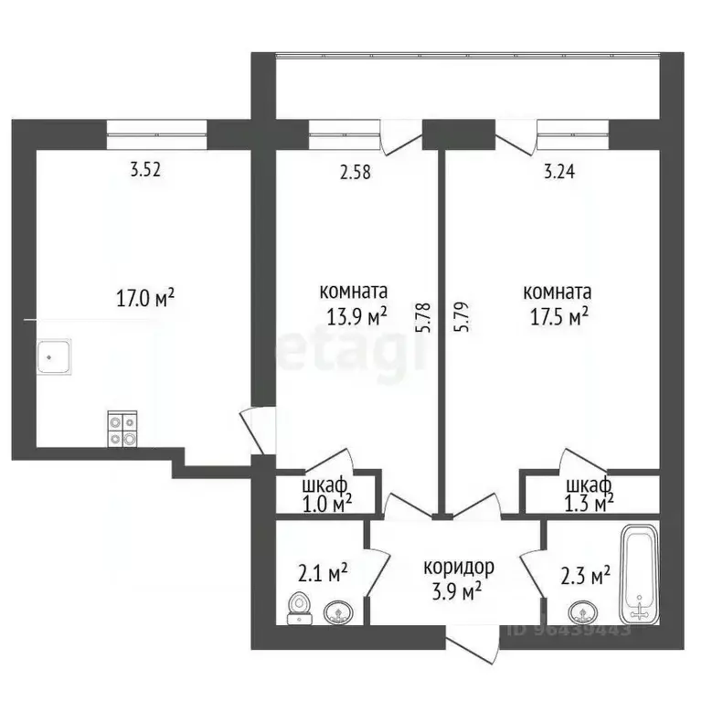 2-к кв. Крым, Ялта городской округ, Ореанда пгт 45 (60.0 м) - Фото 1