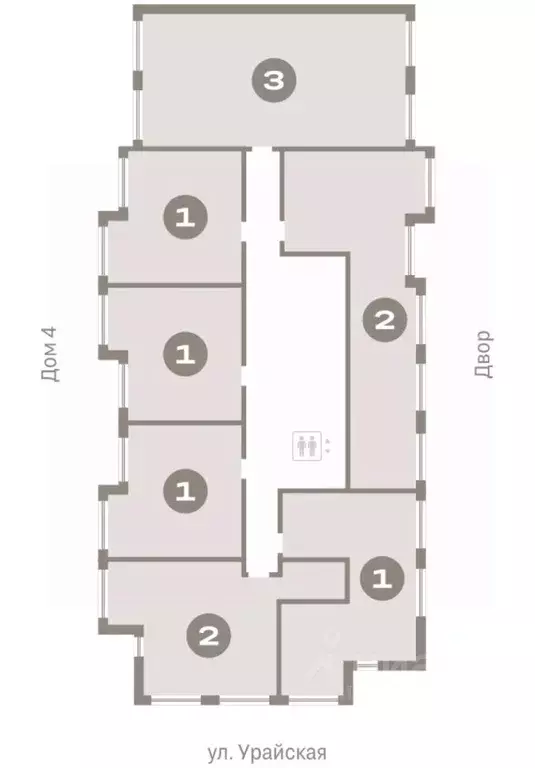 1-к кв. Тюменская область, Тюмень ул. Муравленко, 9к3 (54.11 м) - Фото 1