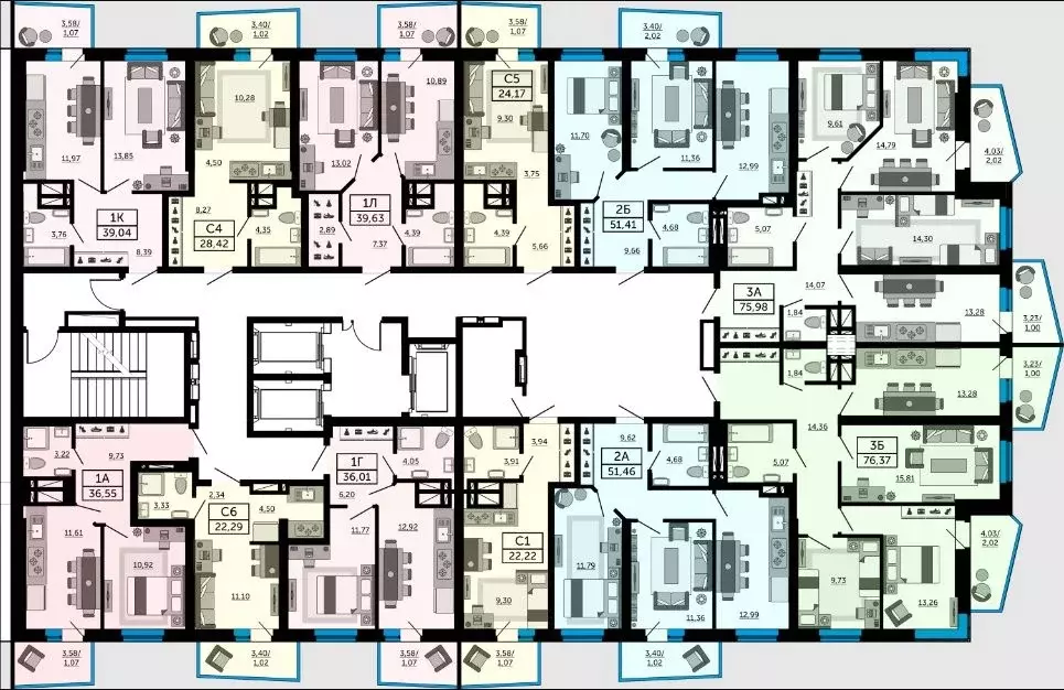 1-к кв. Ростовская область, Ростов-на-Дону Донской Арбат жилой ... - Фото 2