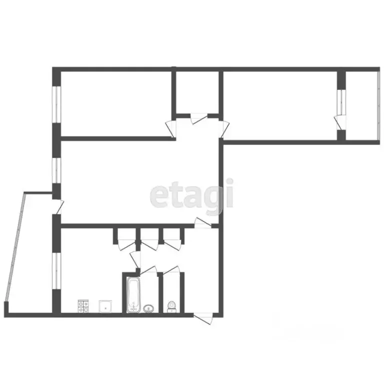 3-к кв. Мордовия, Саранск ул. Лихачева, 44 (64.0 м) - Фото 1