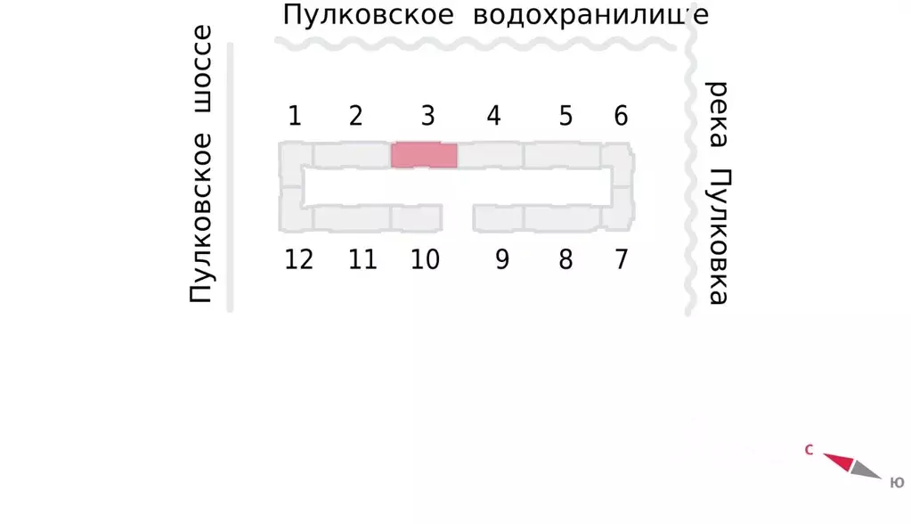1-к кв. Санкт-Петербург пос. Шушары, Пулково Лэйк жилой комплекс (33.9 ... - Фото 2